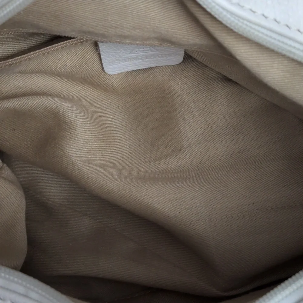 Vera Pelle White Shoulder Bag - Picture 4 of 11